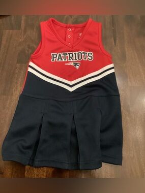 Patriots Girls' Red & Navy Cheer Tank Dress
